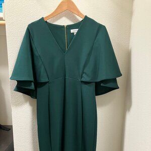 Calvin Klein Dress Emerald Green, Size 2